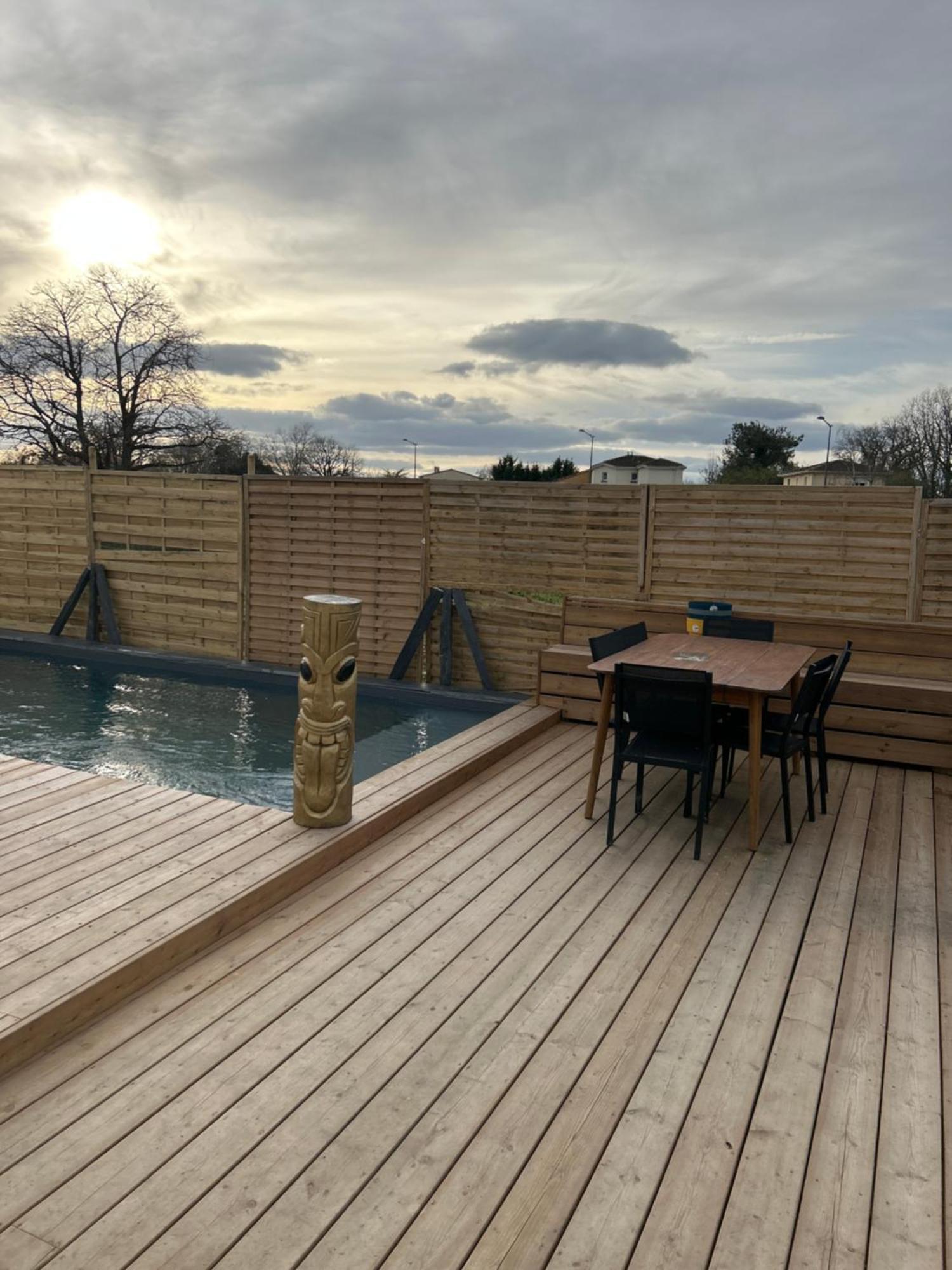 Aux Portes De Bordeaux Maison Cocooning Avec Piscine Ambares-et-Lagrave Εξωτερικό φωτογραφία